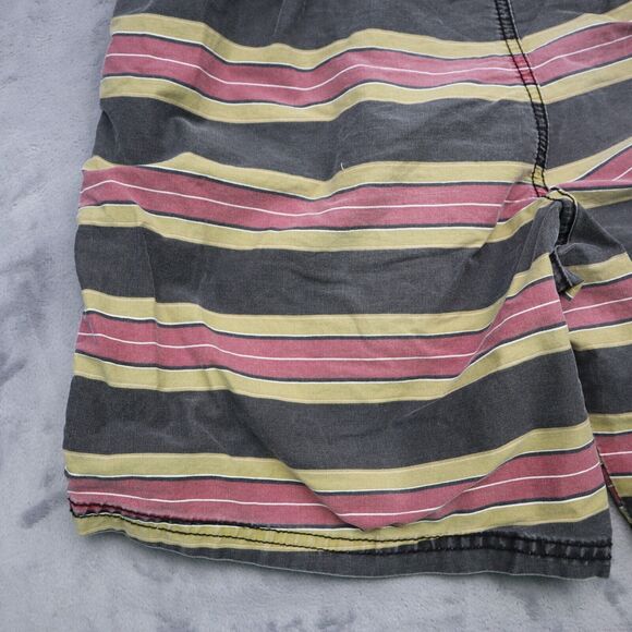 Cotton On Shorts Mens Multicolor Swim Short Elastic Waist Stripe Drawstring - Picture 14 of 15